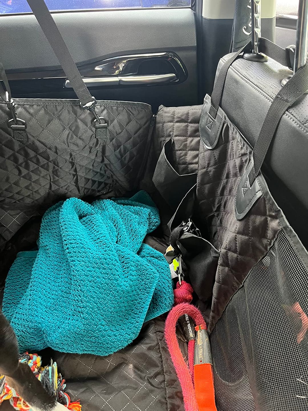 Customer photo review of DOG CAR SEAT COVER