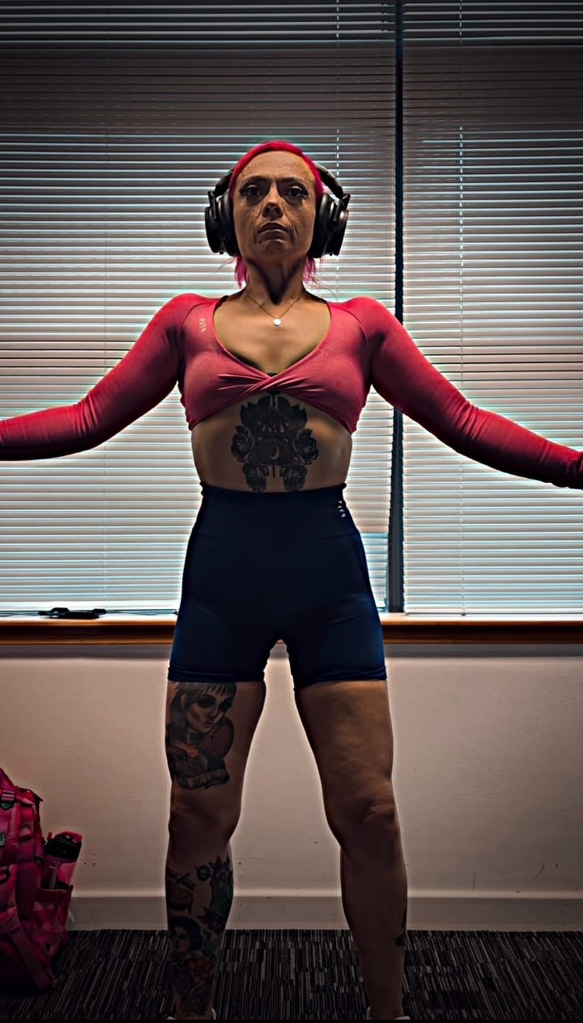 Customer photo review of Long Sleeve Wrapped Front Top