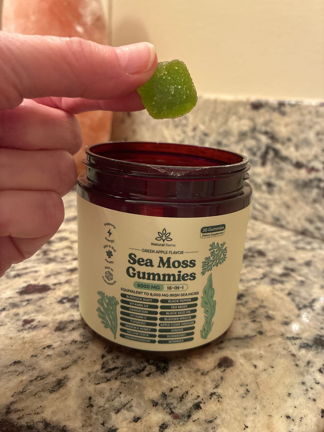 Customer photo review of Sea Moss 16-in-1 Gummies - For Joint Relief & Mobility