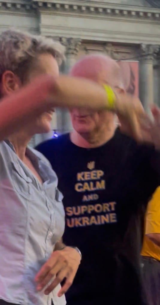 Customer photo review of Keep Calm And Support Ukraine T-Shirt