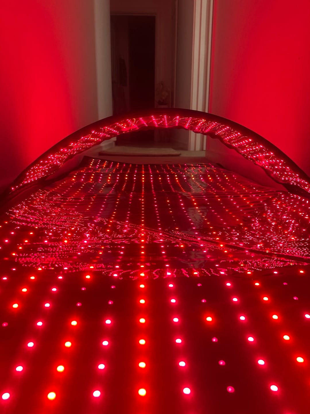 Customer photo review of Red Light Therapy Mat With 1064nm Laser