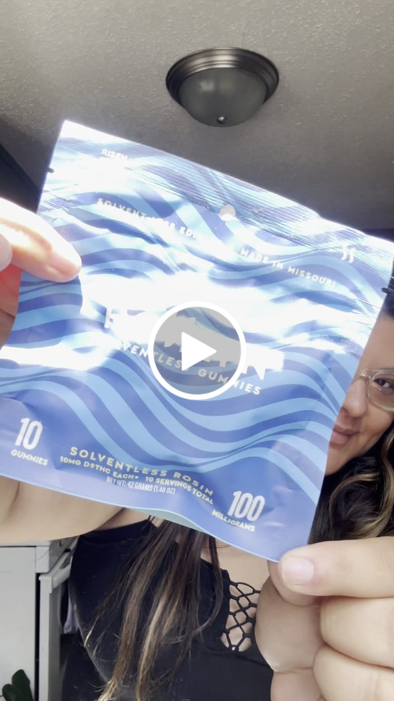 Customer video review of Solventless Live Rosin Gummies