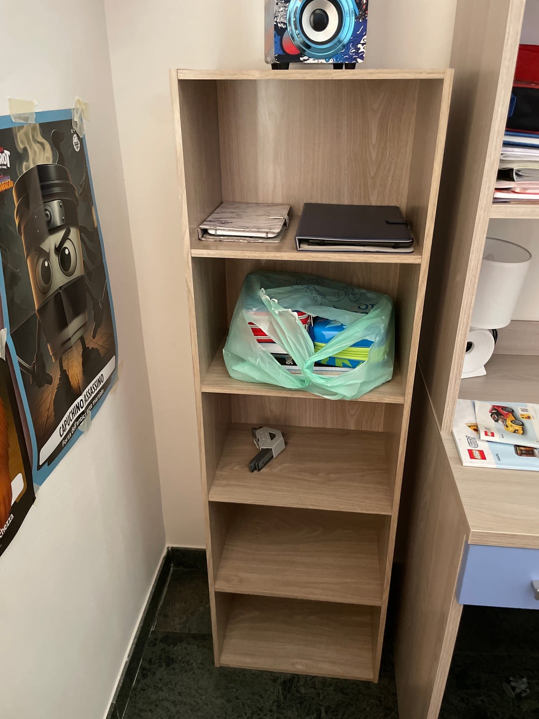 Customer photo review of Libreria Componibile Multifunzionale in MDF e Frassino, Vari Formati e Colori