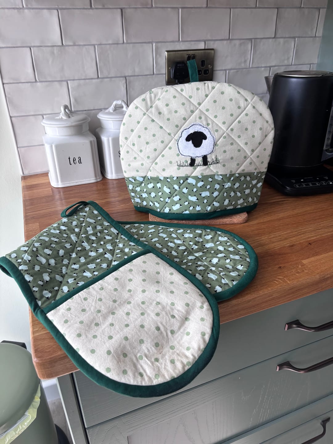 Customer photo review of Tiny Lambs Rose & Hubble Cotton Poplin Fabric