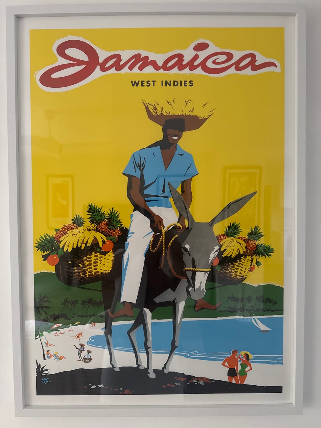 Customer photo review of Jamaica Man | West Indies Vintage Travel Print