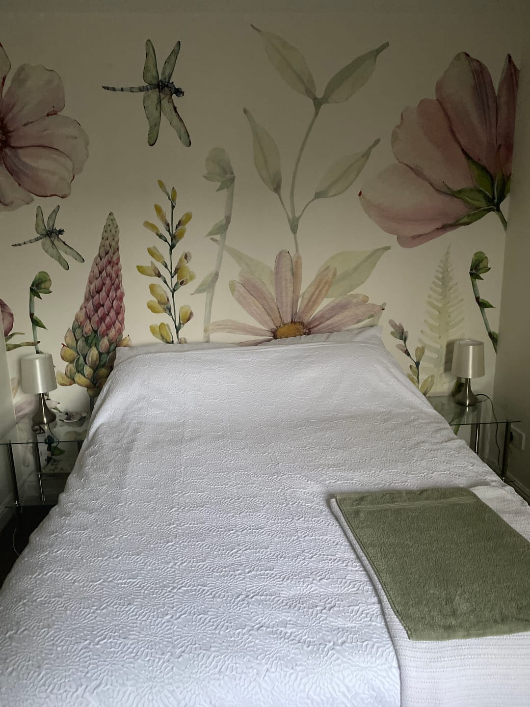 Customer photo review of Daisy - Pink Watercolour Flowers Wallpaper Mural