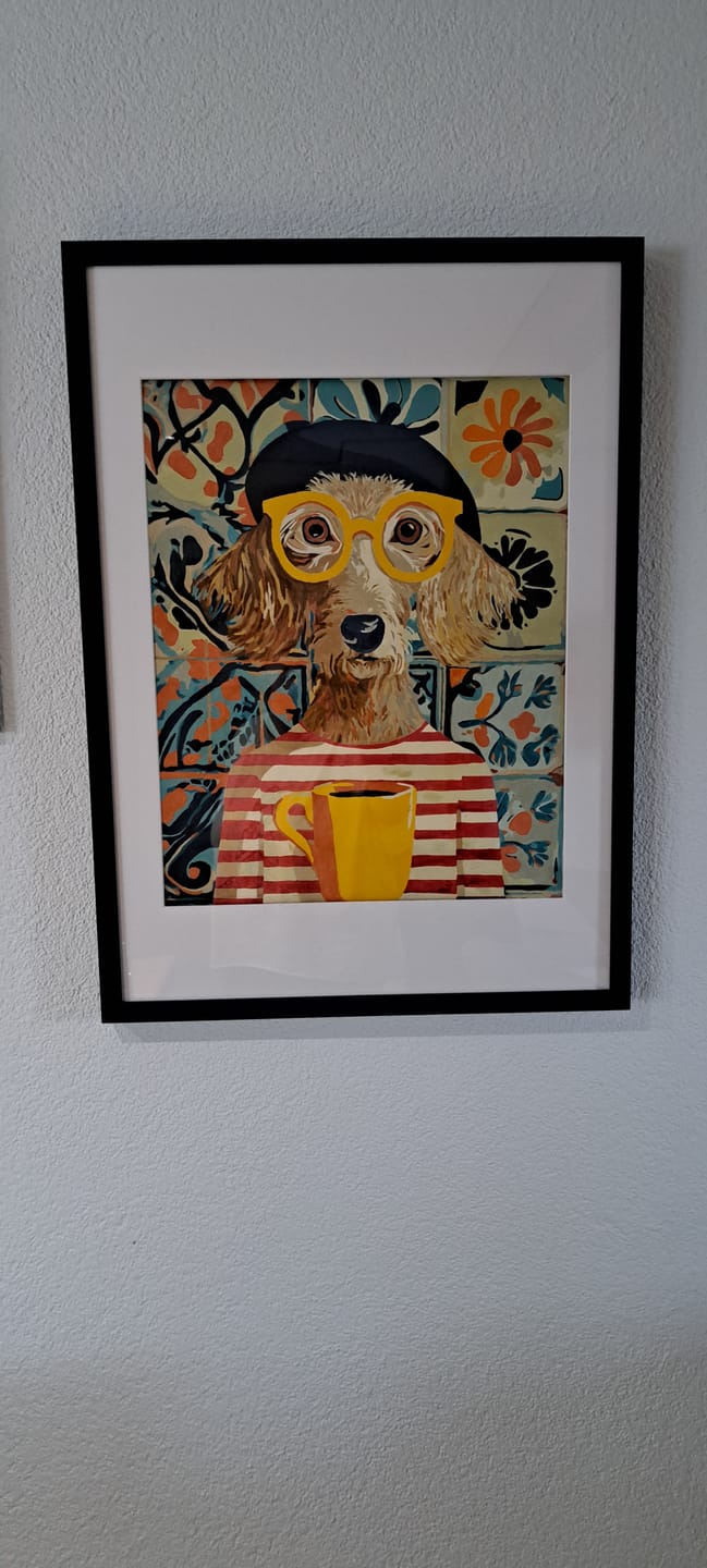 Customer photo review of Malen nach Zahlen - Hund im französischen Stil