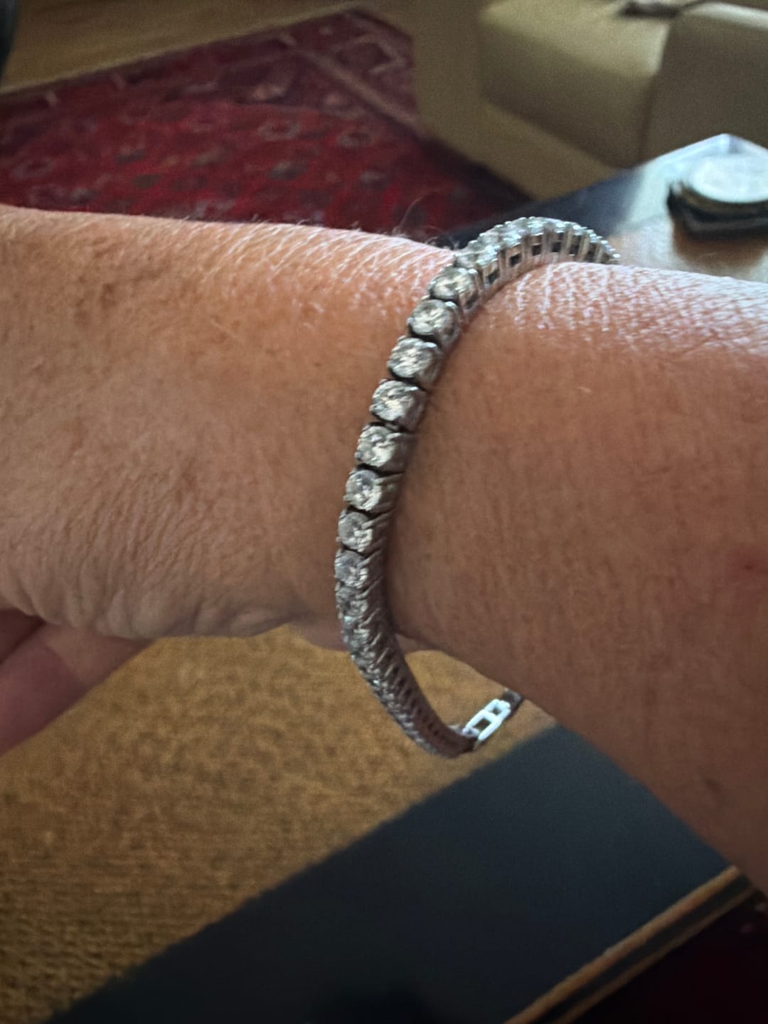 Customer photo review of Luxe Tennis Bracelet