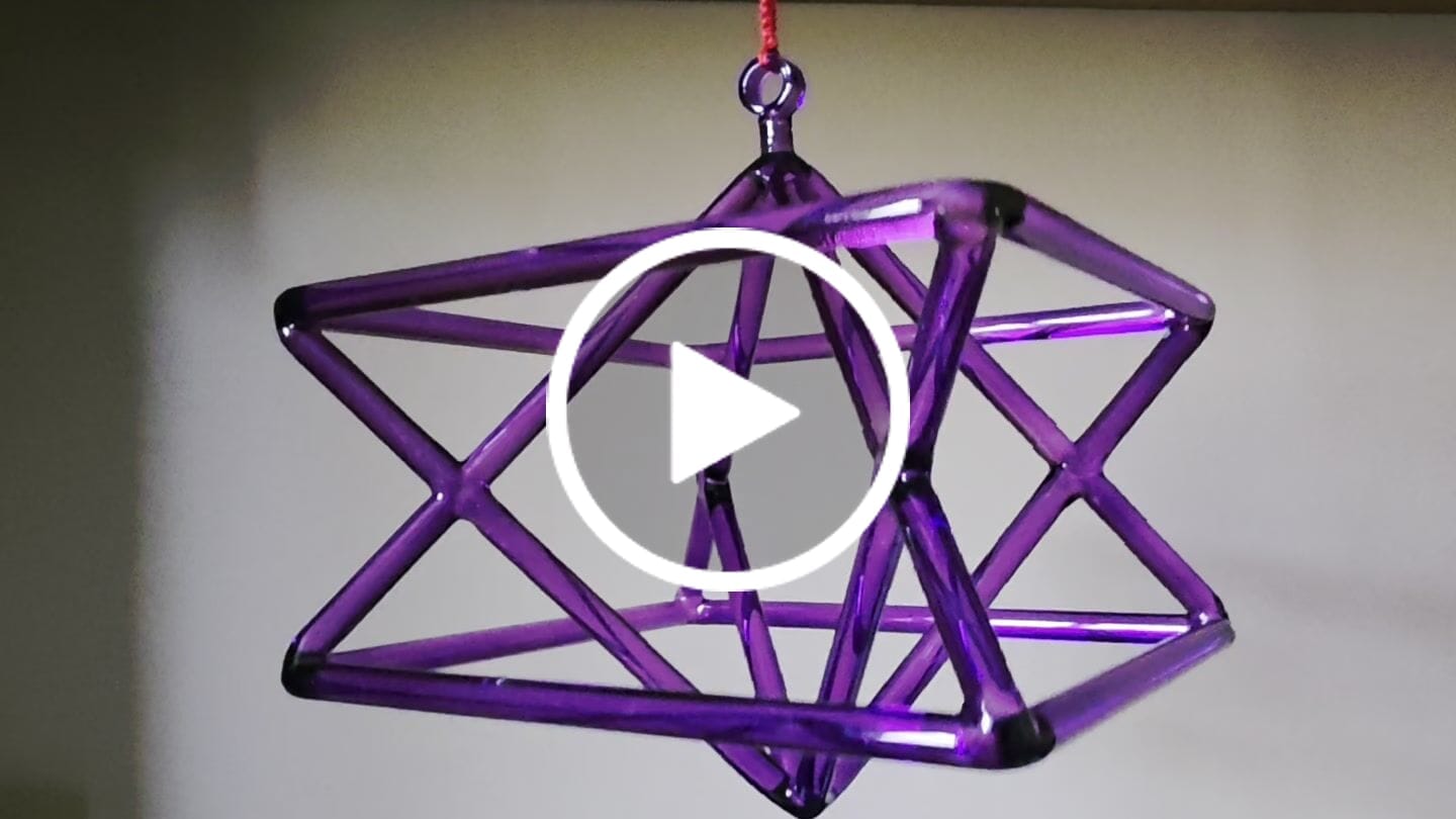 Customer video review of Purple Merkaba Crystal Singing Merkaba Magic Star Sound Healing Yoga Meditation