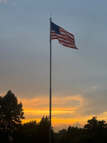 Customer photo review of 6' x 10' American Flag