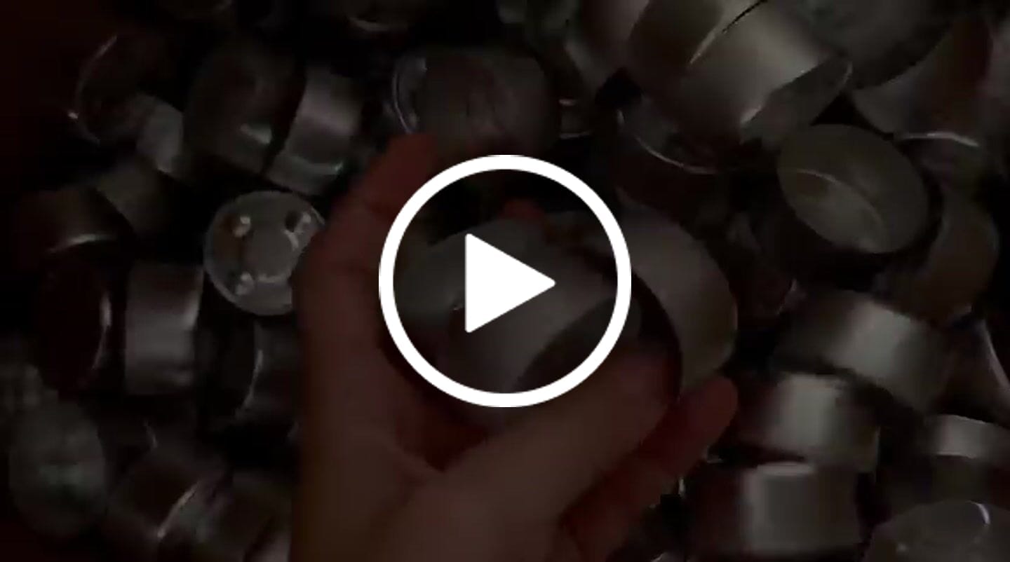 Customer video review of ENVASES PARA VELAS DE TÉ