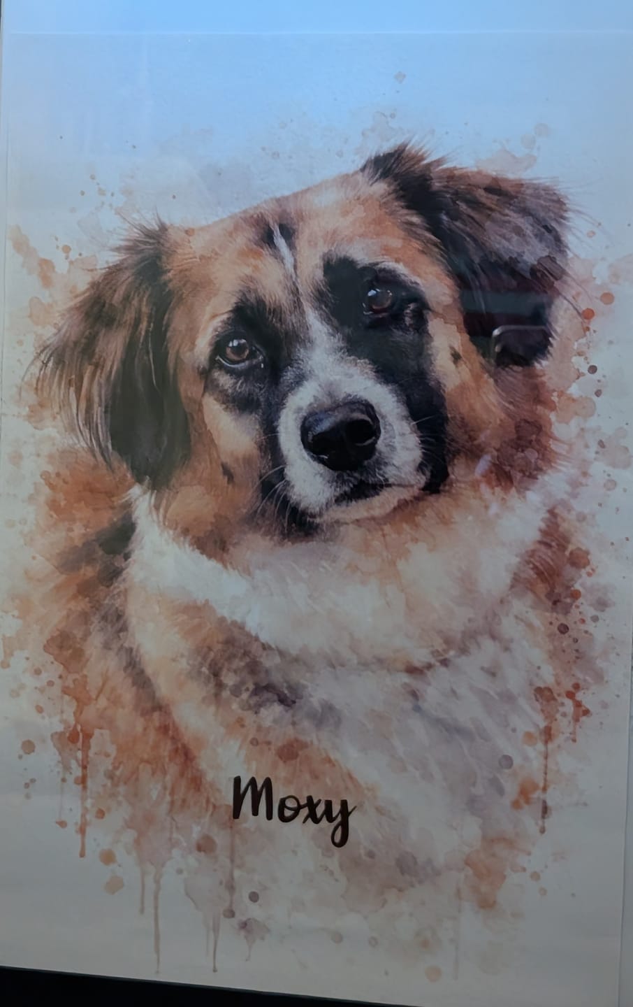 Customer photo review of Personalized Poster - Watercolor Realistic Portrait
