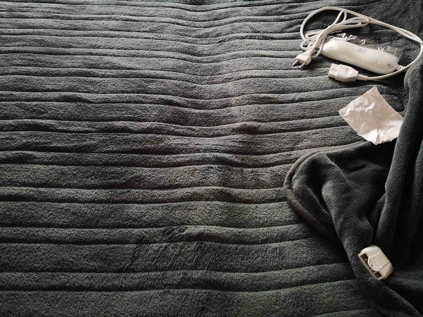 Customer photo review of Manta térmica eléctrica