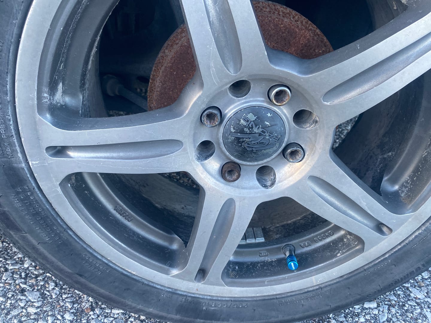 Customer photo review of 80Eighty® Teal Valve Stem Caps