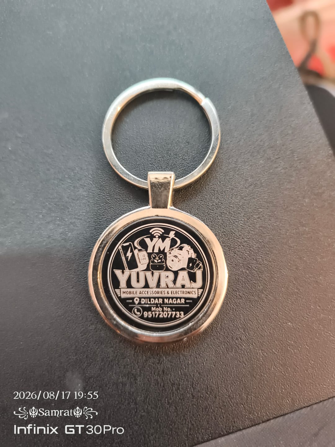 Customer photo review of Premium Metal Keychain | Best for Corporate Gifting | PrintMine.in