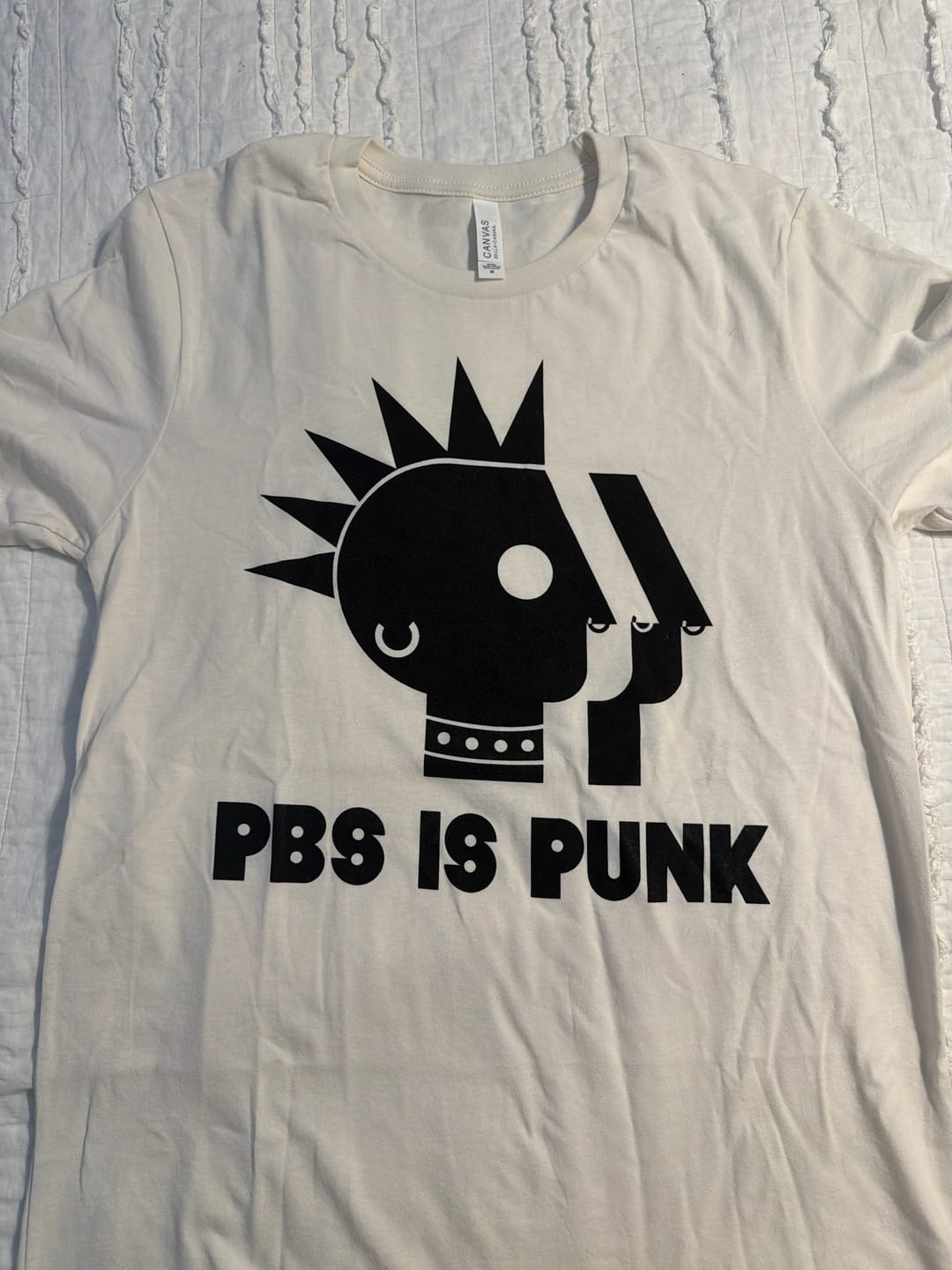 Customer photo review of PBS is Punk Tee