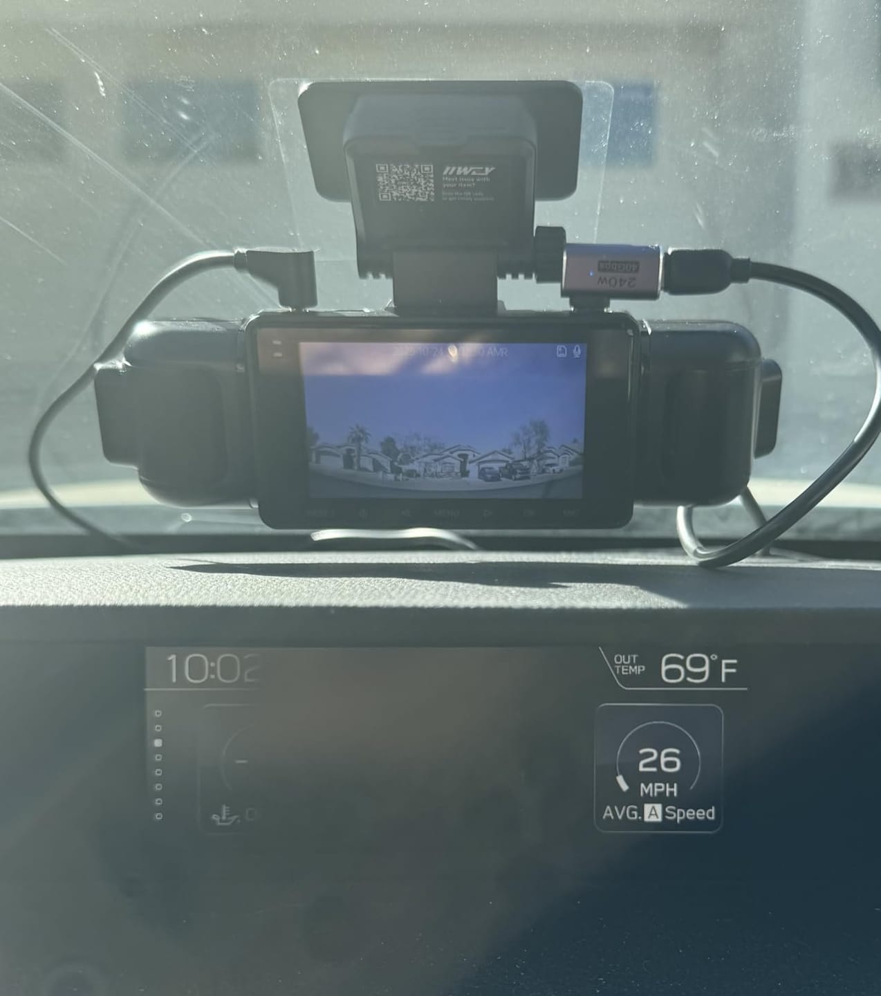Customer photo review of BOLTHUT™ 4-Channel Dash Cam — 360° Front, Rear & Cabin, Night Vision