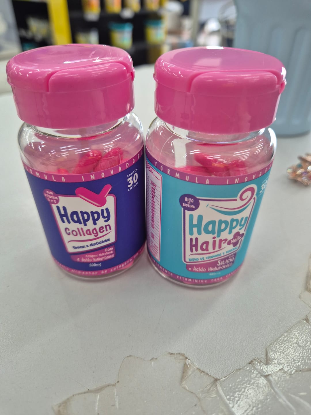 Customer photo review of (GRÁTIS) 1 Pote Colágeno Com Ácido Hialurônico