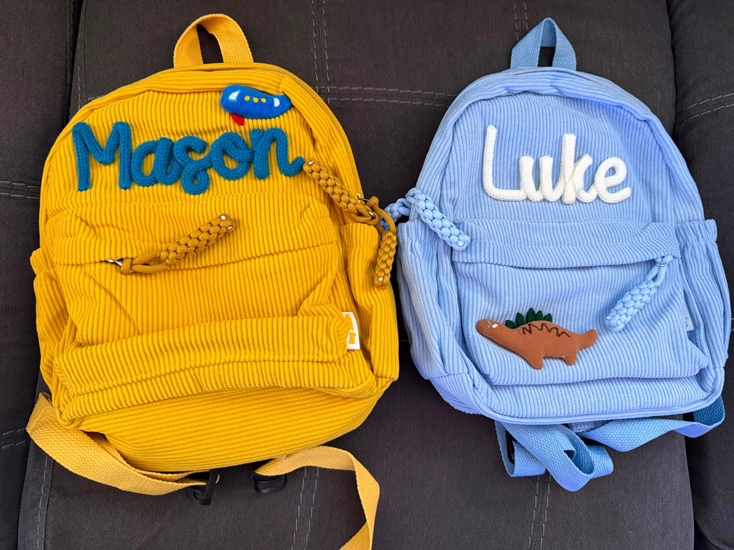 Customer photo review of K&C - Personalized Knitted Backpack