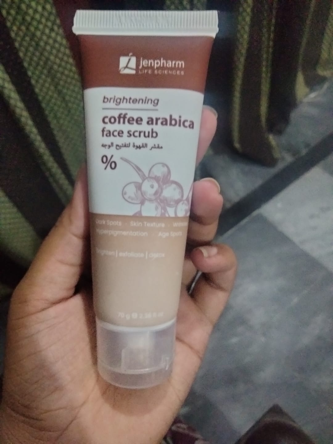Customer photo review of Brightening Pink Clay Mask