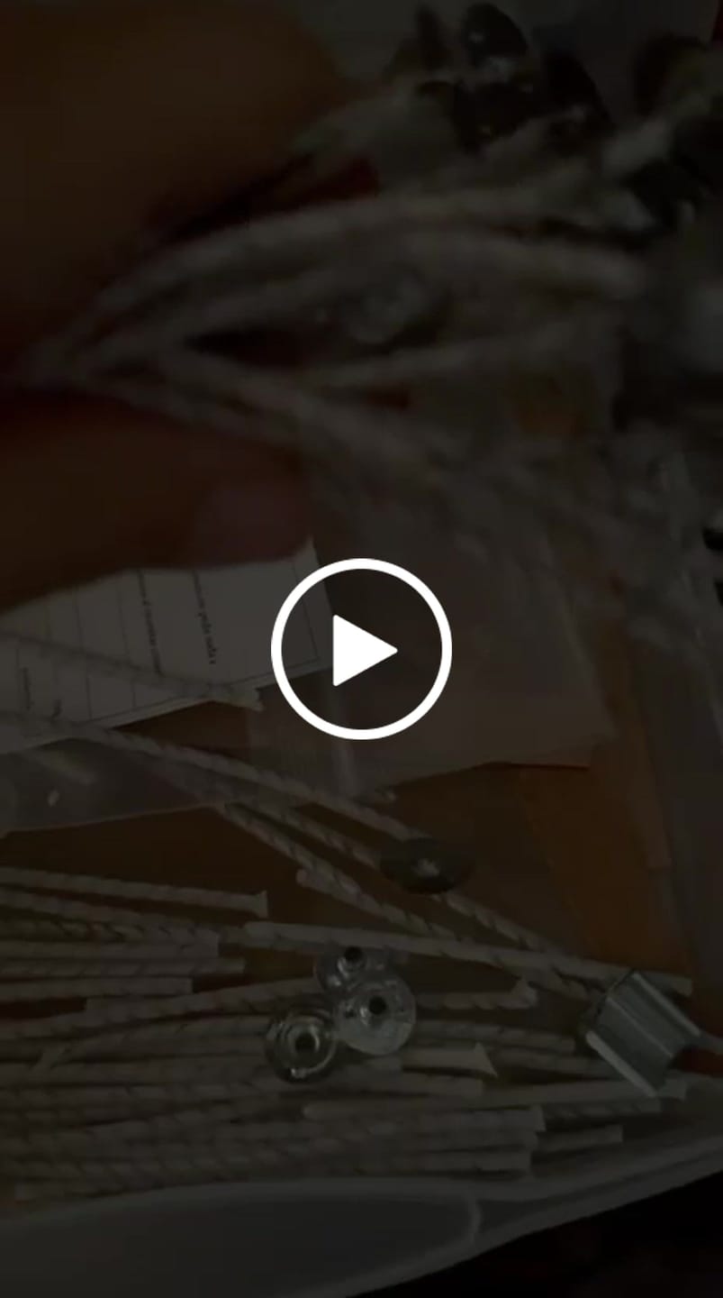 Customer video review of MECHAS PARA VELAS DE TÉ