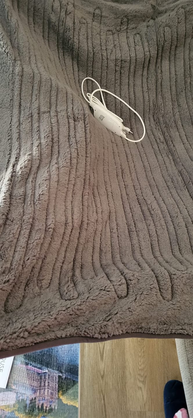Customer photo review of Manta térmica eléctrica