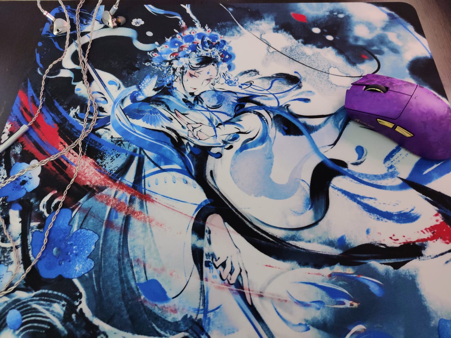 Customer photo review of ESPTiger Kun Lun Pioneer Series Poron Mousepad