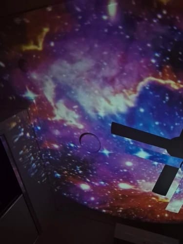 Customer photo review of Starry Sky Galaxy Projector