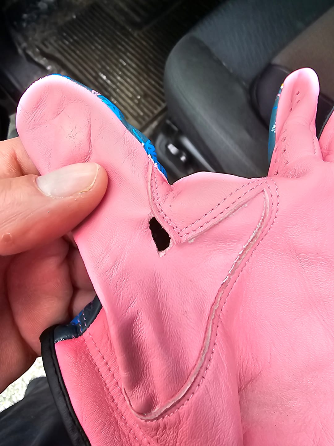 Customer photo review of Blue Flamingo Glove
