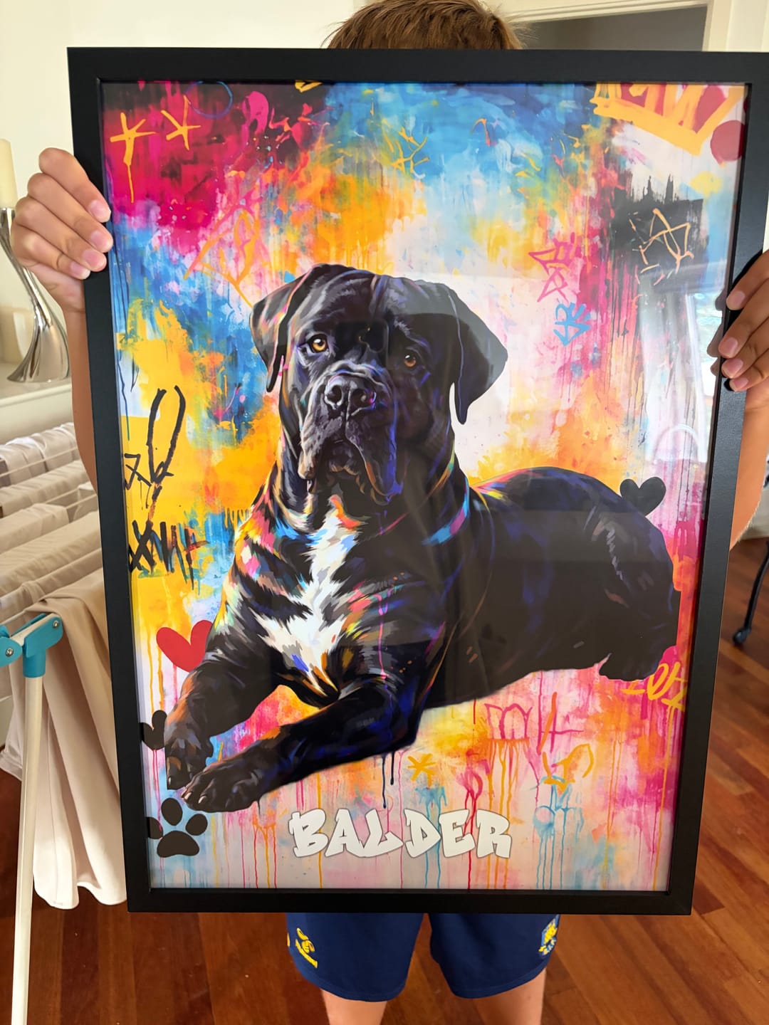 Customer photo review of Personalised Poster - Graffiti