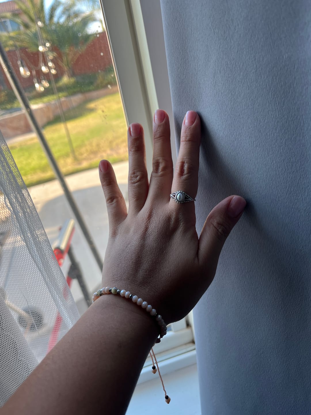 Customer photo review of Silver Vintage Royal Pearl Ring