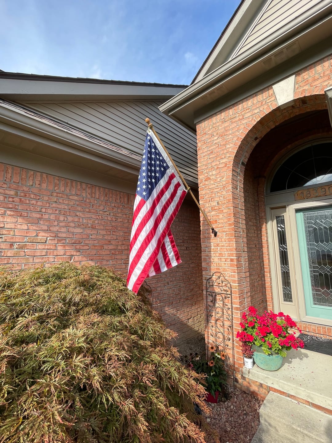 Customer photo review of 3' x 5' American Flag Set