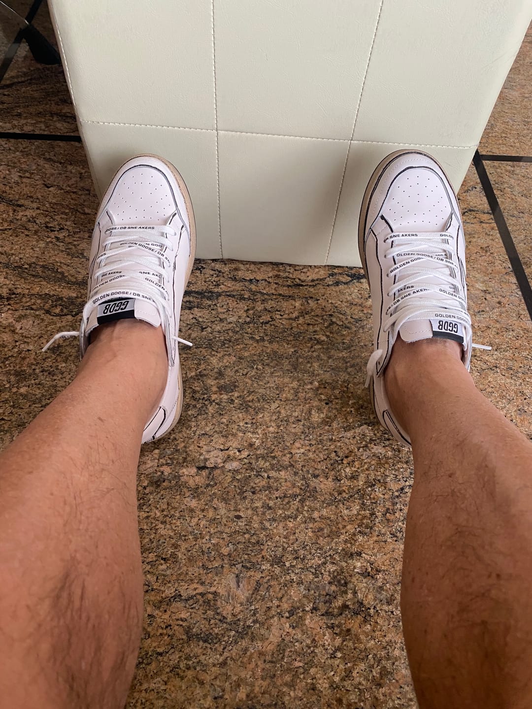 Customer photo review of Golden Goose Ball-Star White Grafitti Star White Heel Tab #BEYONDESIRE
