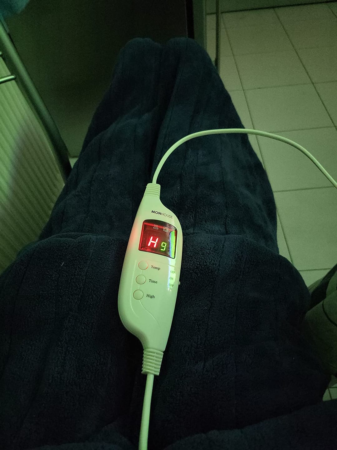 Customer photo review of Manta térmica eléctrica