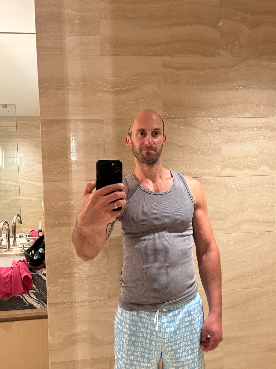Customer photo review of Mesh Shorts 4" Inseam