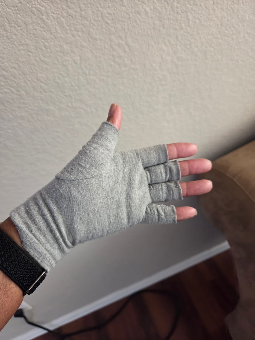 Customer photo review of Bambuko Kompresinės Pirštinės