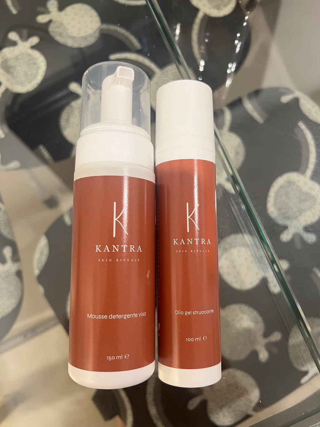 Customer photo review of Kit doppia detersione - olio gel struccante + mousse detergente