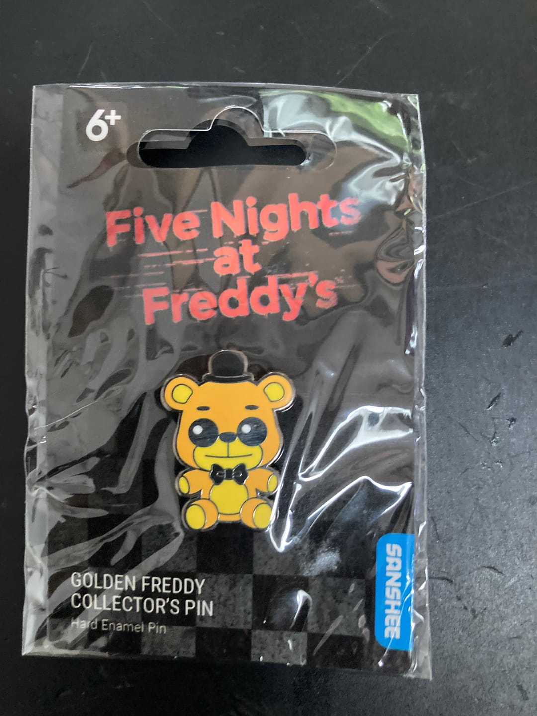 Customer photo review of Five Nights at Freddy's - Golden Freddy Collector's Pin