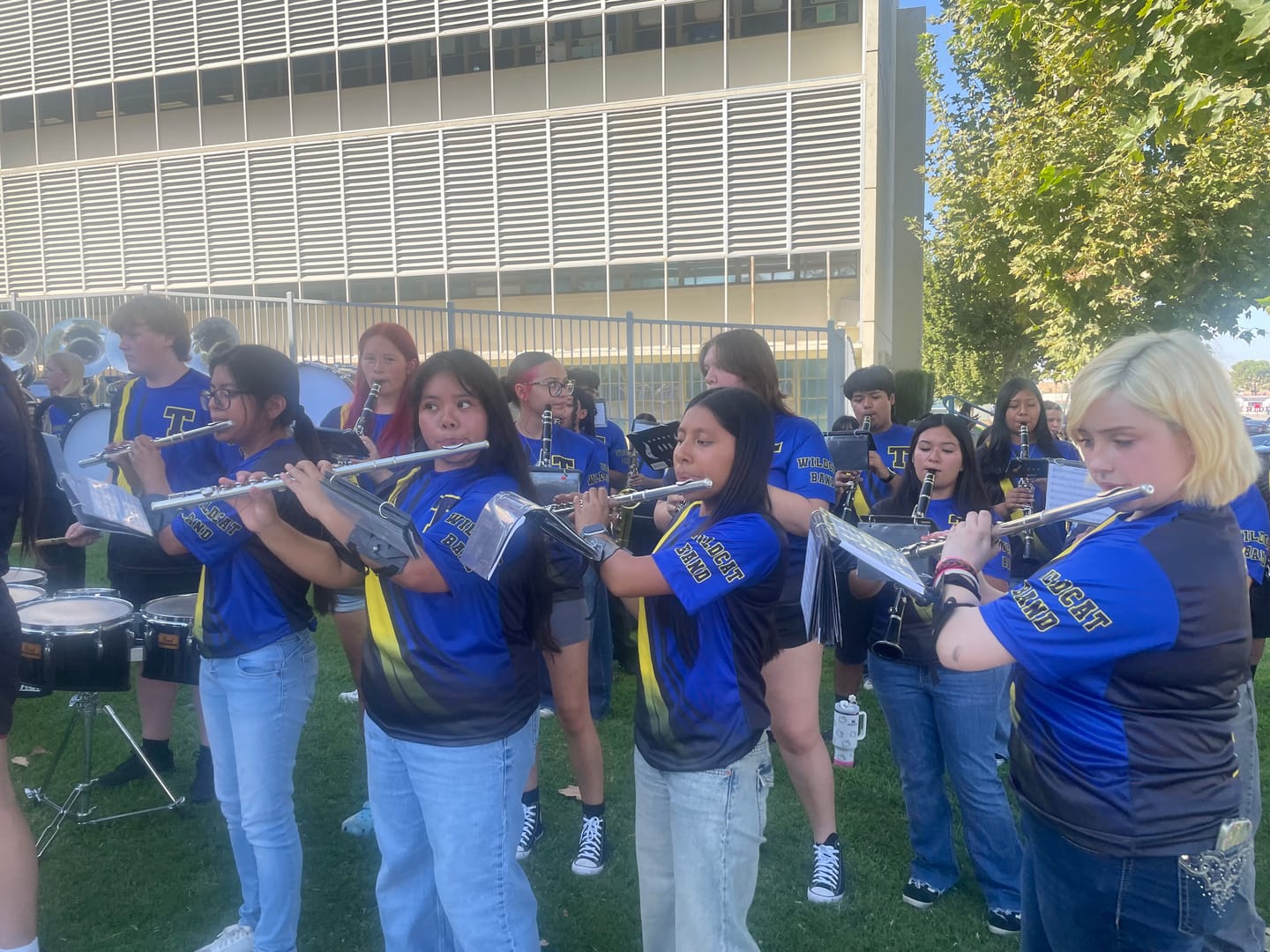 Customer photo review of Marching Band Flow Flex Performance Top - Custom your own design!