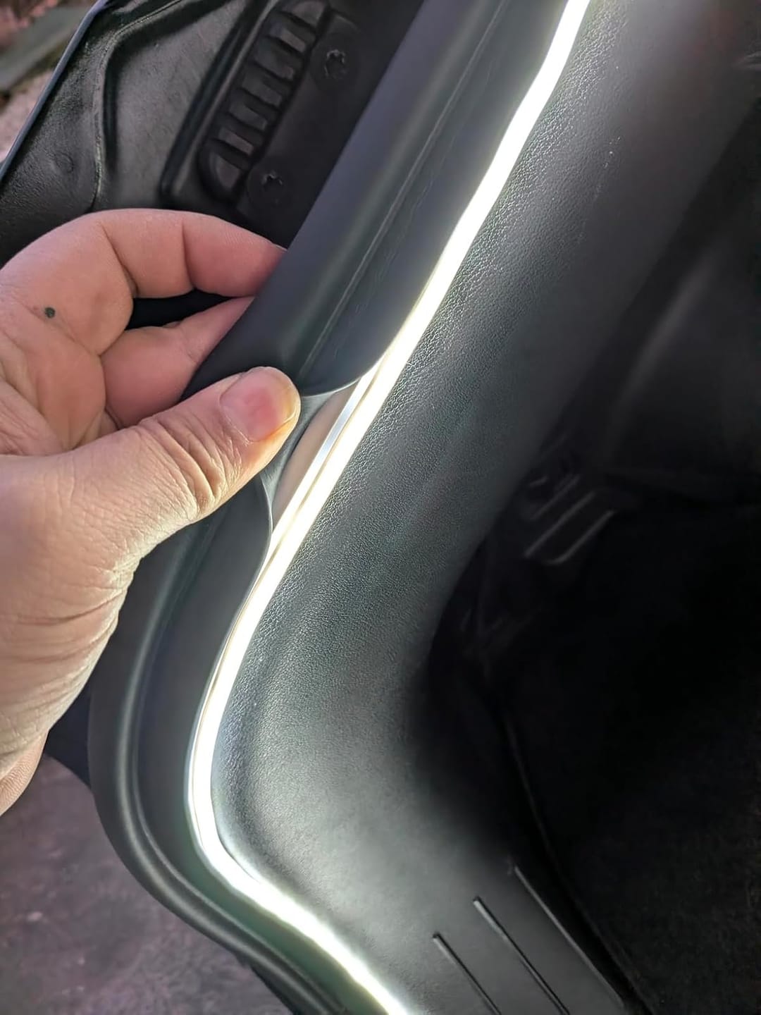 Customer photo review of BOLTHUT™ LED Trunk Light Strip — Auto-On Cargo Lighting