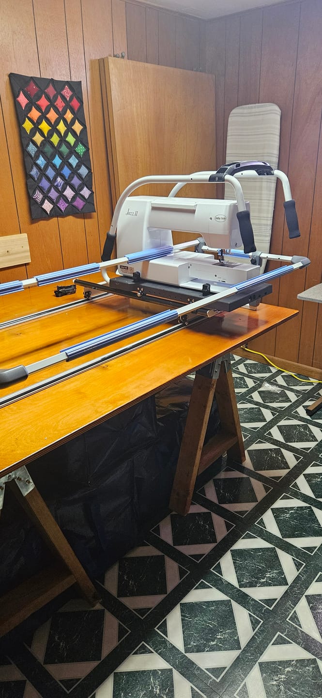 Customer photo review of Cutie Breeze Tabletop Quilting Frame