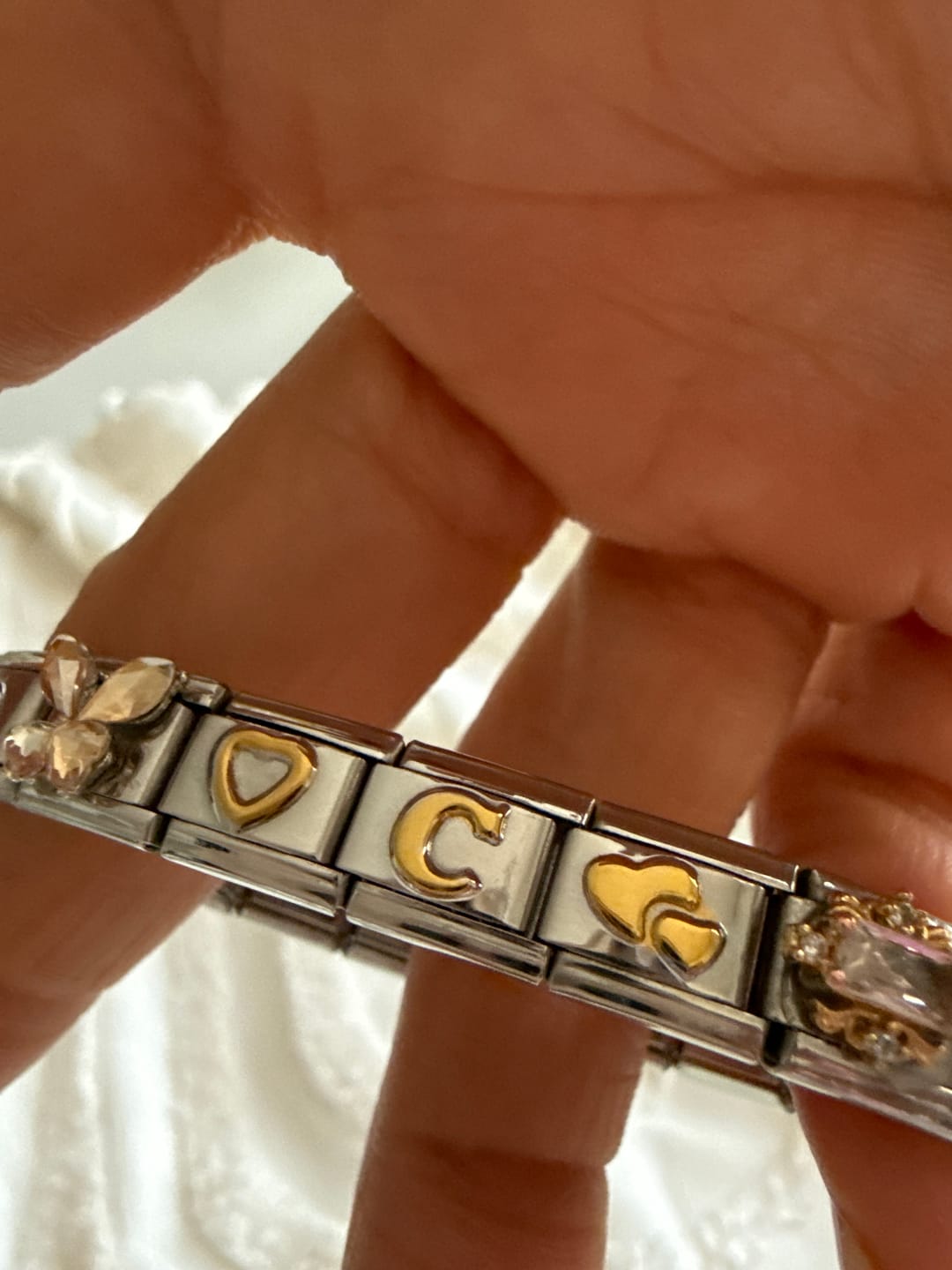Customer photo review of Charm Letra C