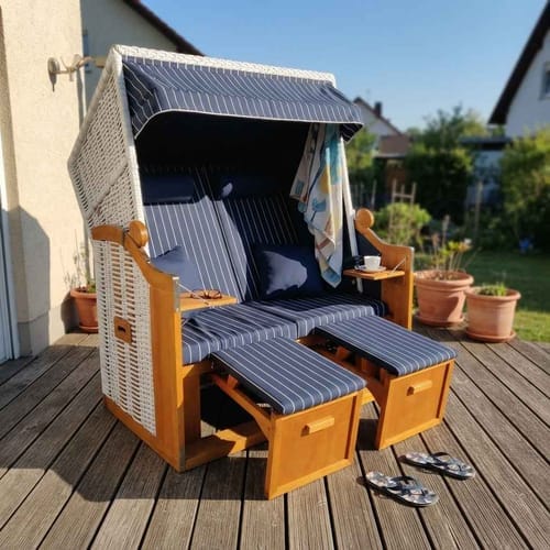 Customer photo review of NordSeele™ Strandkorb Sylt