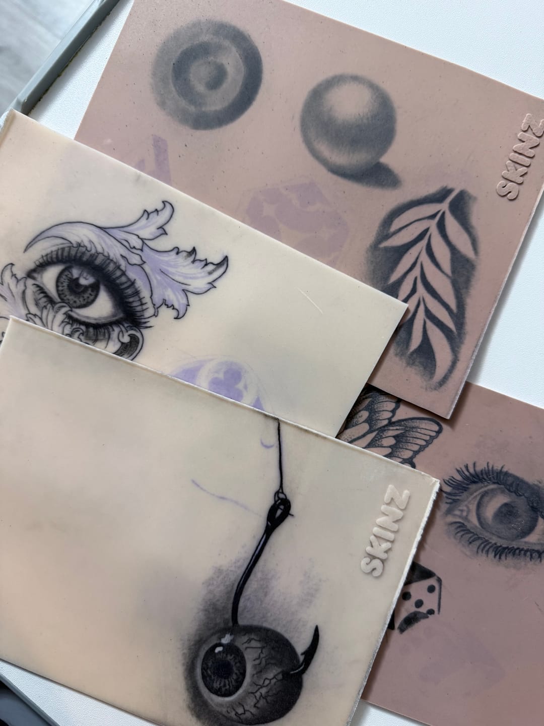 Customer photo review of Tattoo Practice Skin | Size Small A5 | Pack of 10