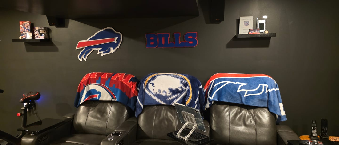 Customer photo review of Buffalo Bills 3D Vintage Metal Wall Art