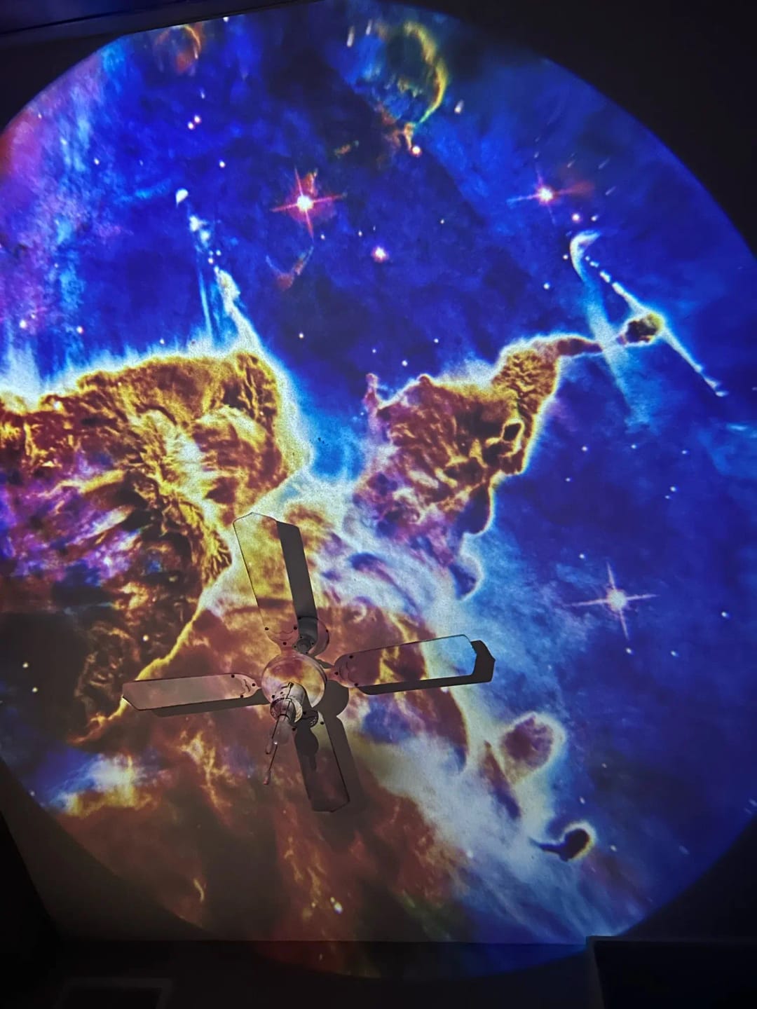 Customer photo review of Starry Sky Galaxy Projector