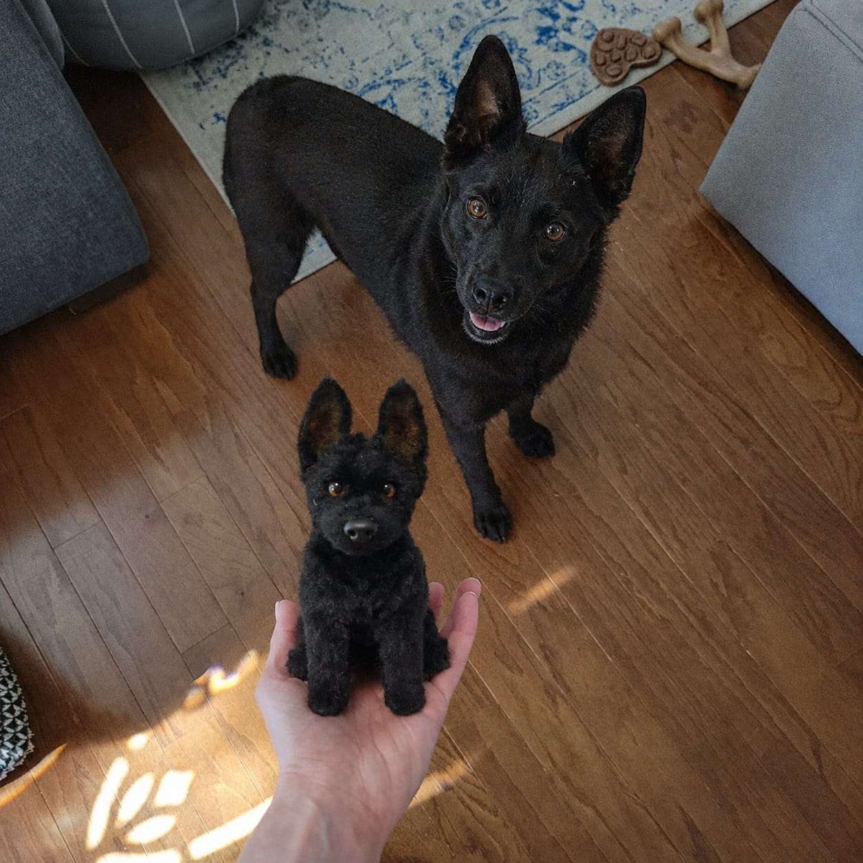 Customer photo review of Customized realistic pet plush toys