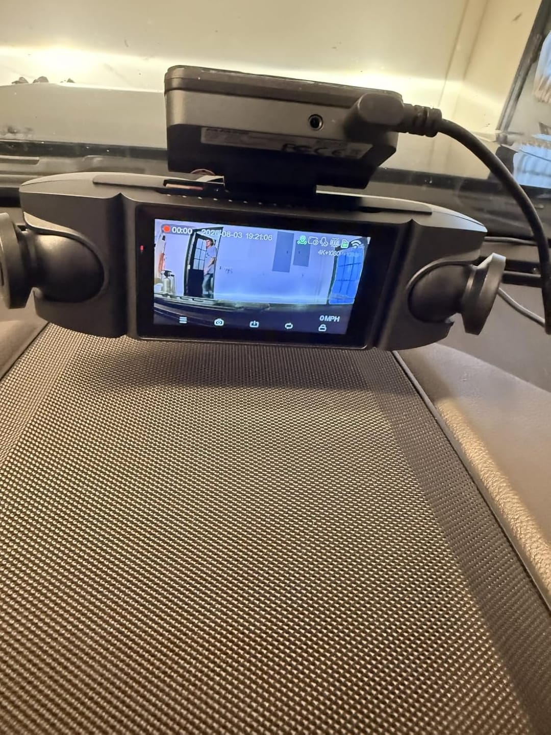 Customer photo review of BOLTHUT™ 4-Channel Dash Cam — 360° Front, Rear & Cabin, Night Vision