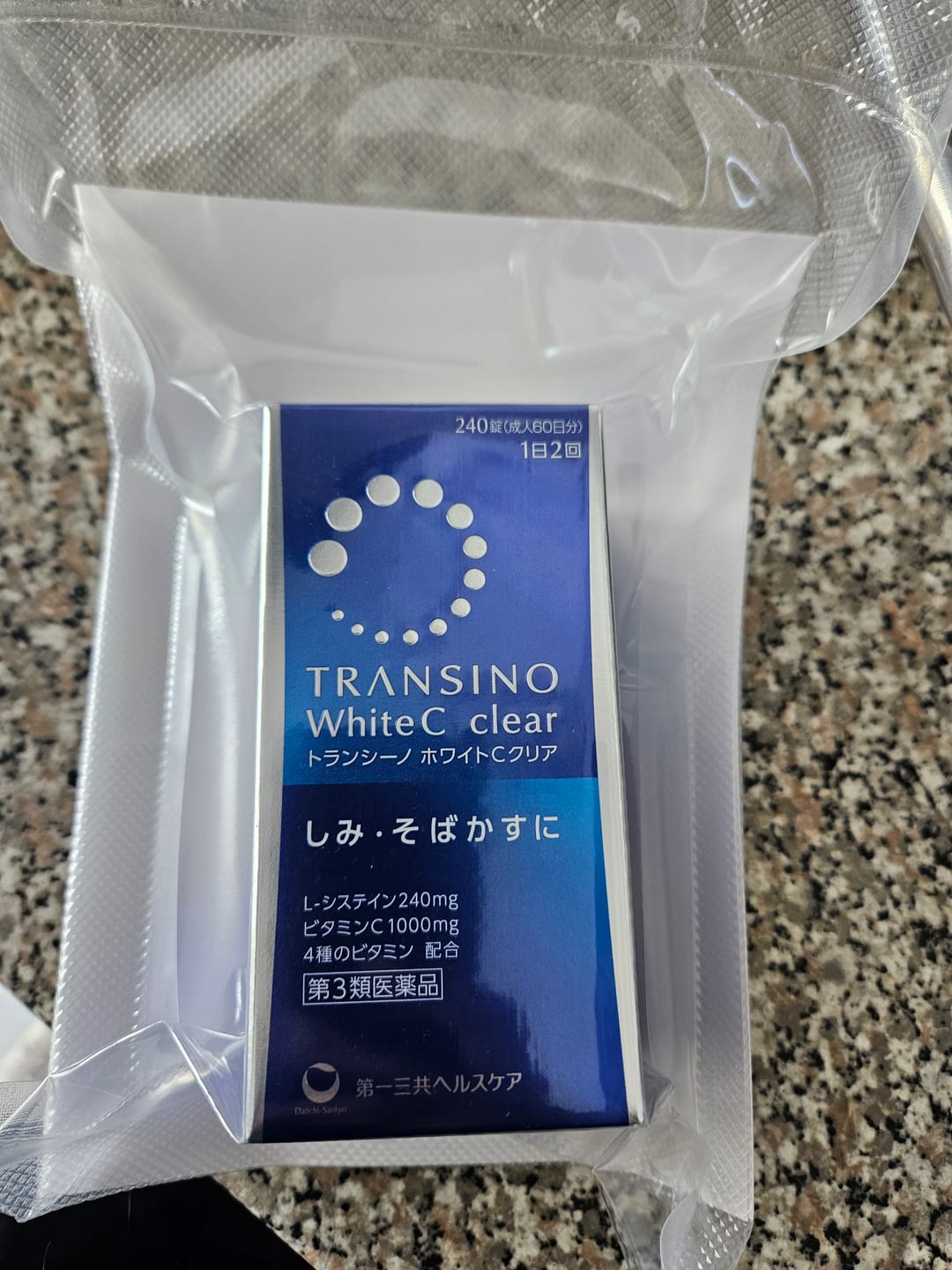 Customer photo review of Transino White C Clear Whitening Supplement (60/120/240 Tablets)