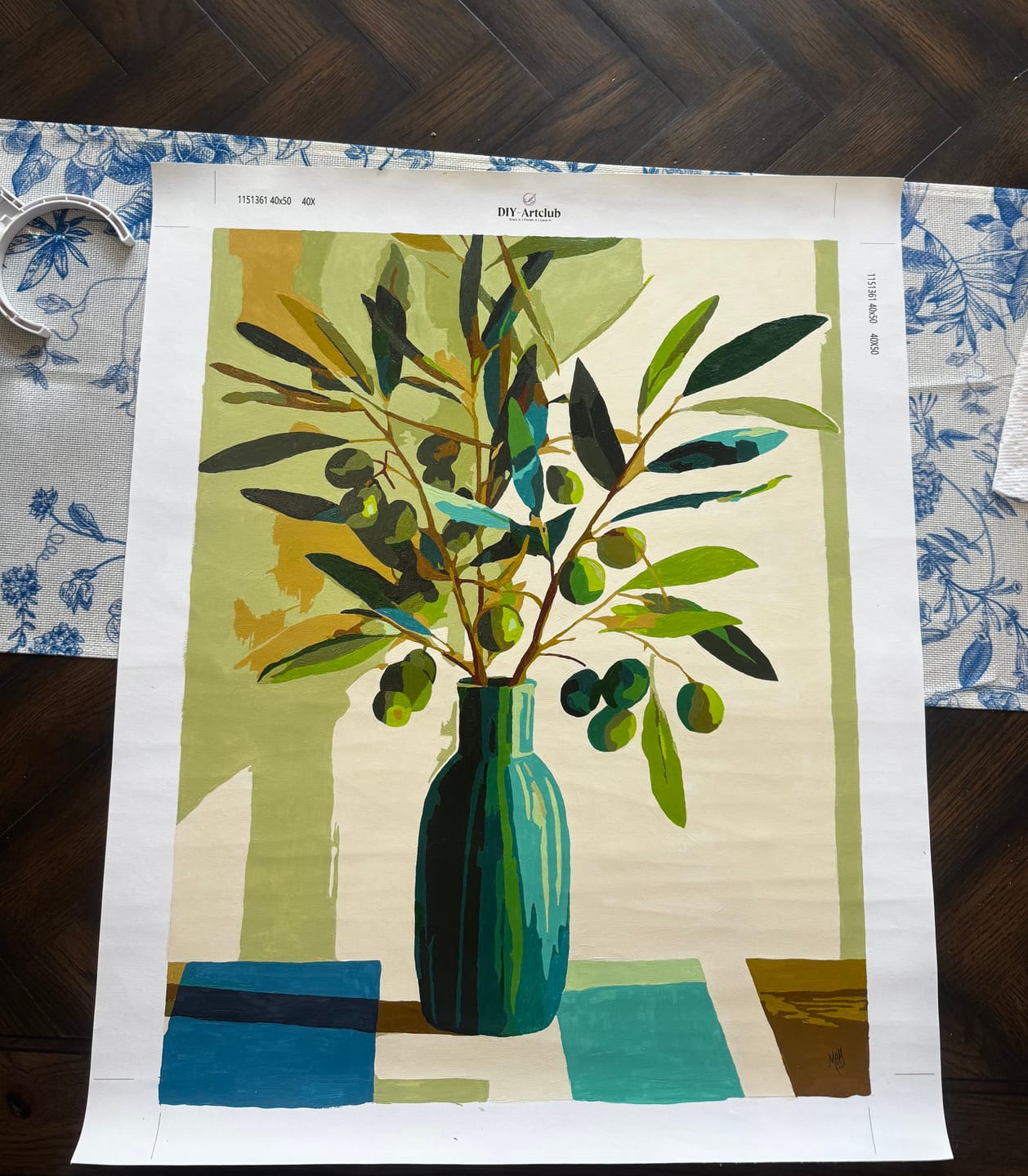 Customer photo review of Olive Branch | Paint by Number